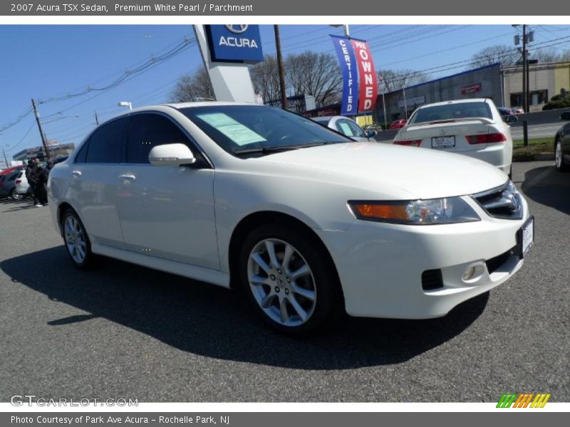Premium White Pearl / Parchment 2007 Acura TSX Sedan