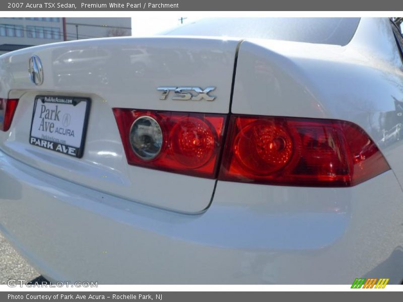 Premium White Pearl / Parchment 2007 Acura TSX Sedan