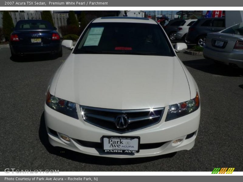 Premium White Pearl / Parchment 2007 Acura TSX Sedan
