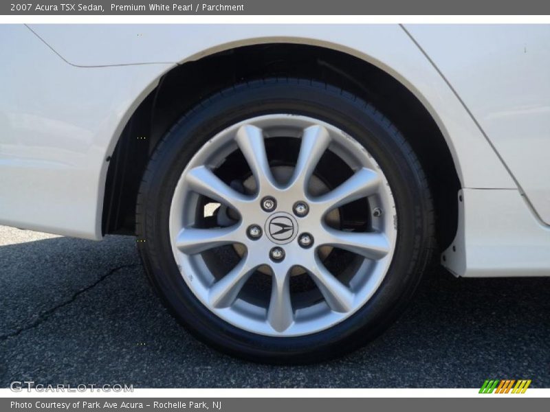 Premium White Pearl / Parchment 2007 Acura TSX Sedan