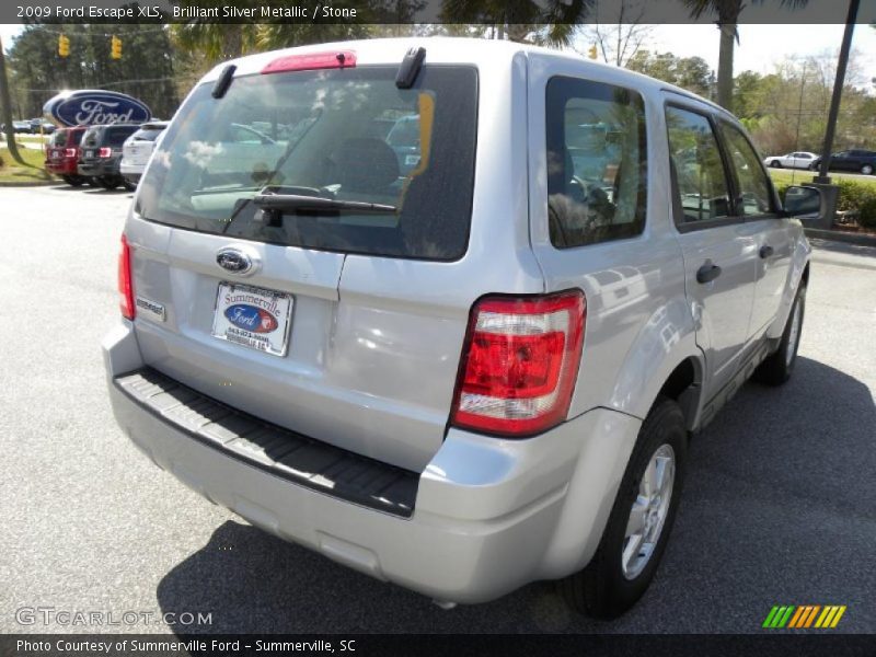 Brilliant Silver Metallic / Stone 2009 Ford Escape XLS