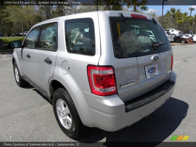 Brilliant Silver Metallic / Stone 2009 Ford Escape XLS
