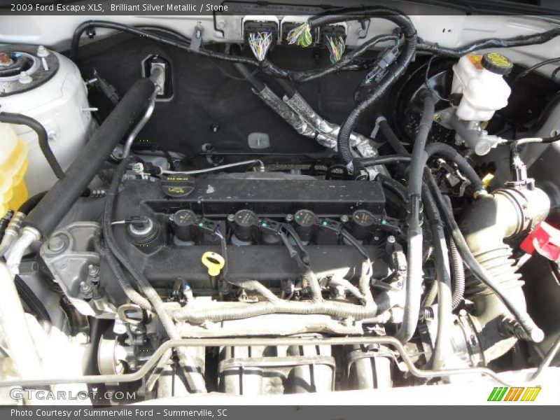 Brilliant Silver Metallic / Stone 2009 Ford Escape XLS