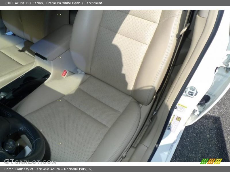 Premium White Pearl / Parchment 2007 Acura TSX Sedan