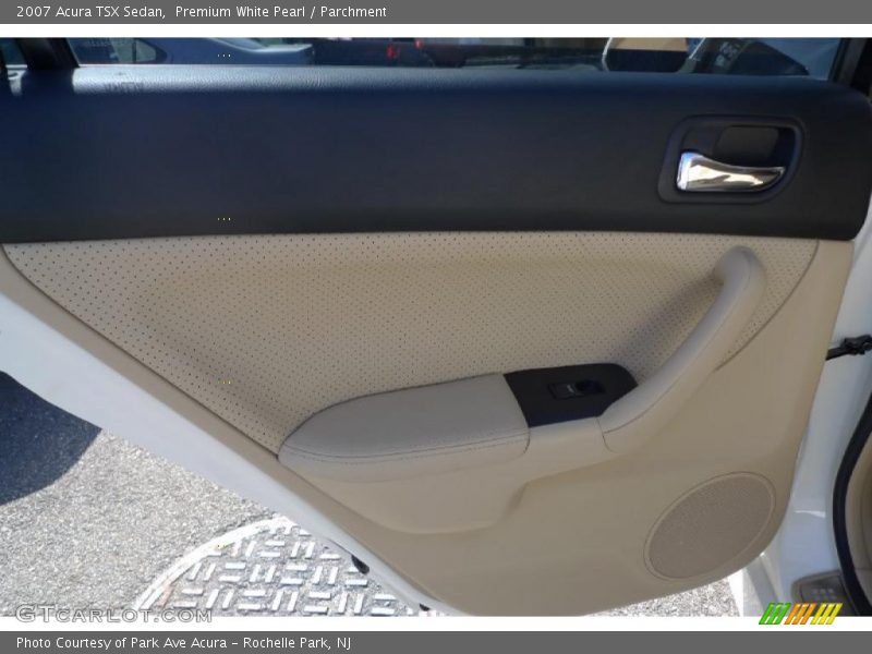 Premium White Pearl / Parchment 2007 Acura TSX Sedan
