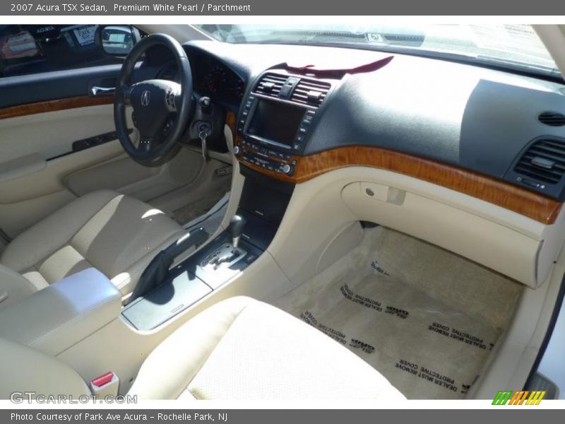 Premium White Pearl / Parchment 2007 Acura TSX Sedan