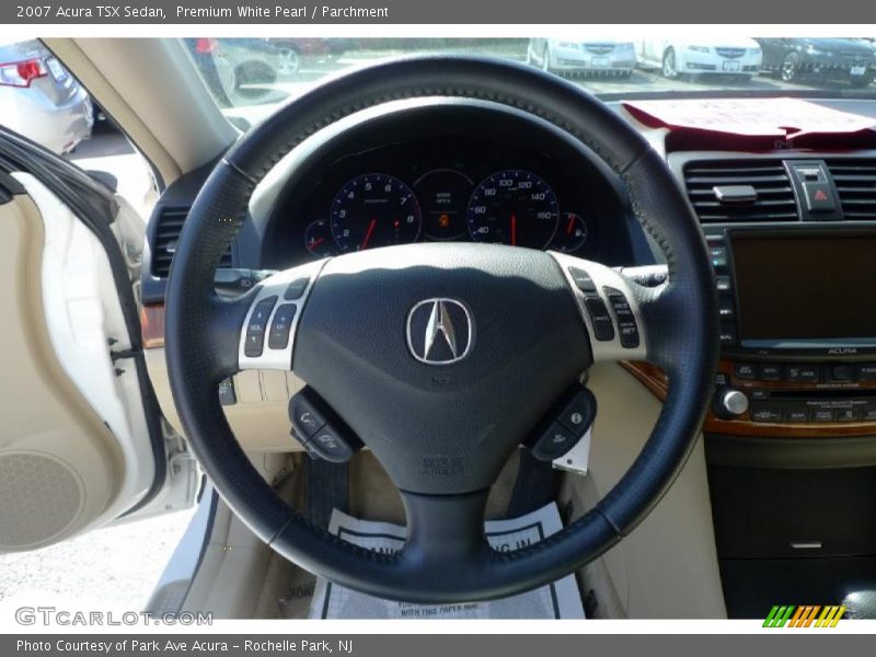 Premium White Pearl / Parchment 2007 Acura TSX Sedan