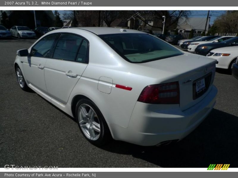 White Diamond Pearl / Taupe 2007 Acura TL 3.2