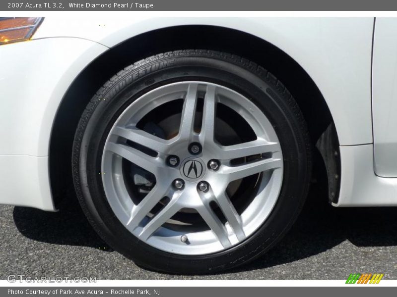 White Diamond Pearl / Taupe 2007 Acura TL 3.2