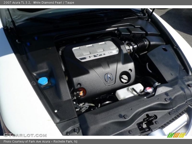 White Diamond Pearl / Taupe 2007 Acura TL 3.2