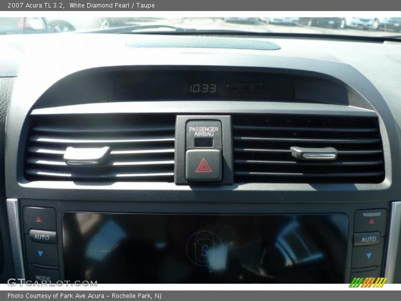 White Diamond Pearl / Taupe 2007 Acura TL 3.2