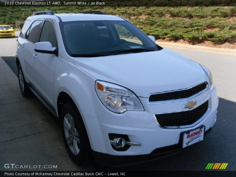 Summit White / Jet Black 2010 Chevrolet Equinox LT AWD