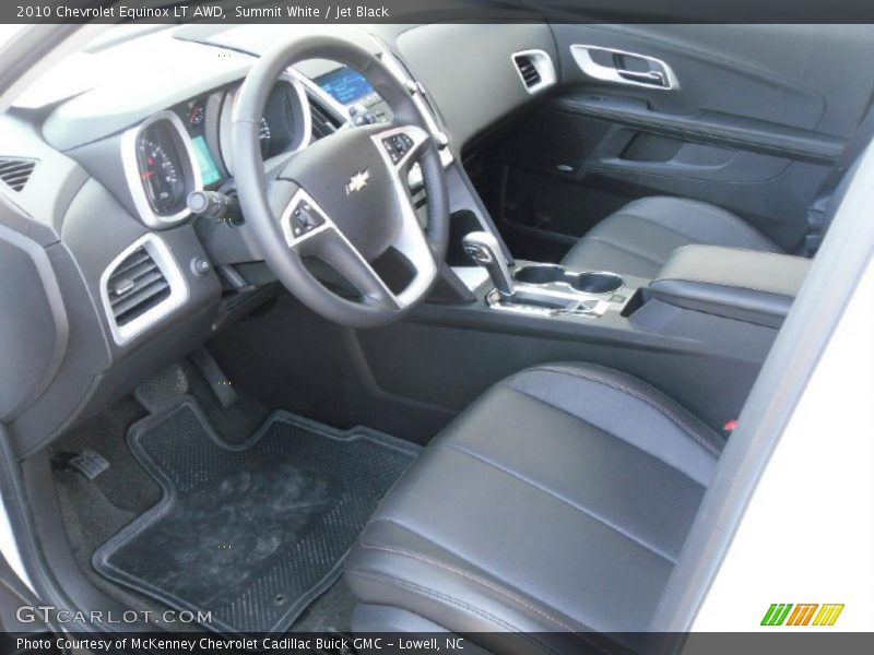 Summit White / Jet Black 2010 Chevrolet Equinox LT AWD