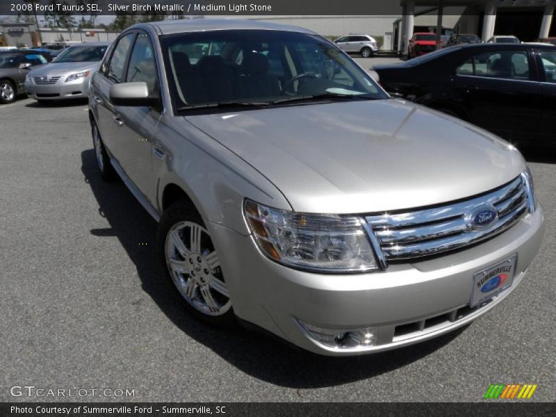 Silver Birch Metallic / Medium Light Stone 2008 Ford Taurus SEL