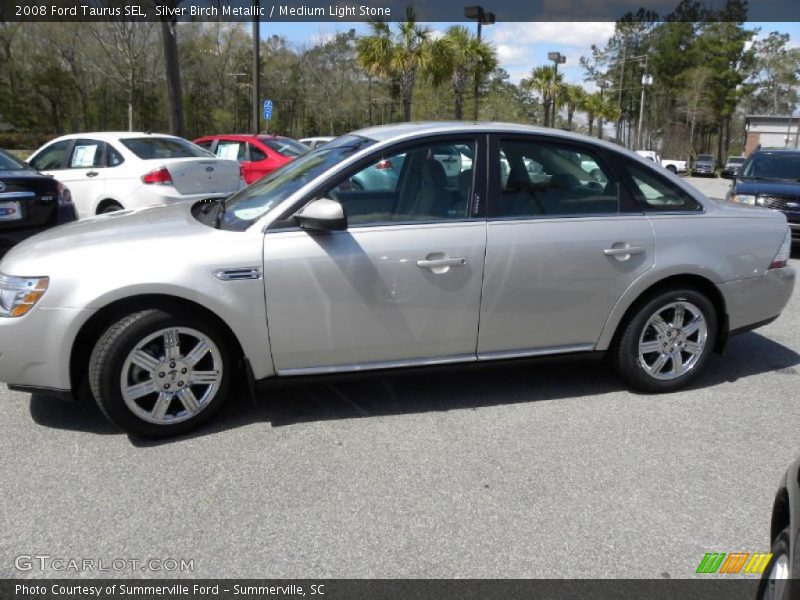 Silver Birch Metallic / Medium Light Stone 2008 Ford Taurus SEL