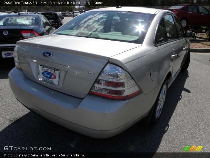 Silver Birch Metallic / Medium Light Stone 2008 Ford Taurus SEL