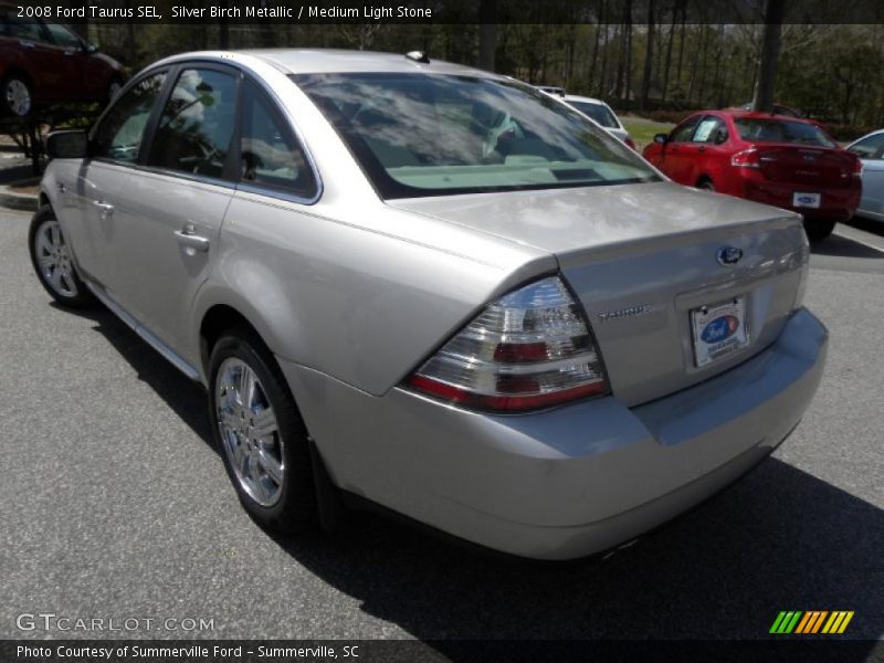 Silver Birch Metallic / Medium Light Stone 2008 Ford Taurus SEL