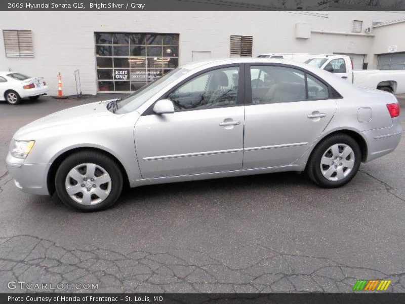 Bright Silver / Gray 2009 Hyundai Sonata GLS