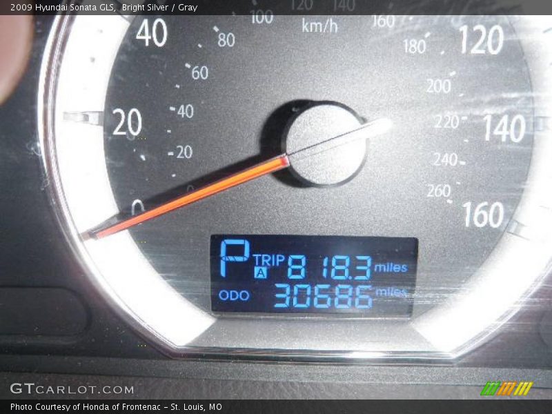 Bright Silver / Gray 2009 Hyundai Sonata GLS