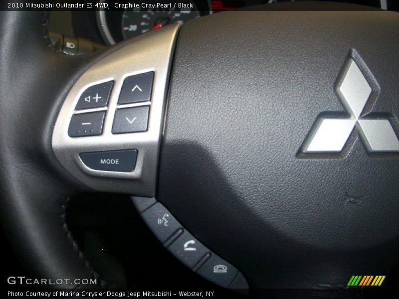 Graphite Gray Pearl / Black 2010 Mitsubishi Outlander ES 4WD