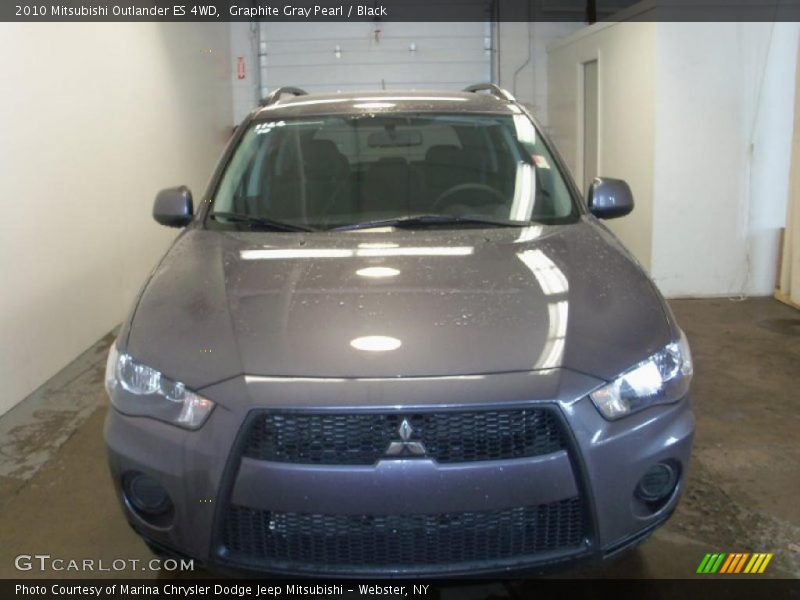 Graphite Gray Pearl / Black 2010 Mitsubishi Outlander ES 4WD
