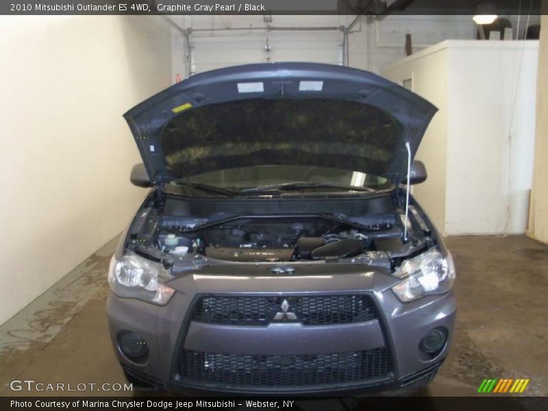 Graphite Gray Pearl / Black 2010 Mitsubishi Outlander ES 4WD