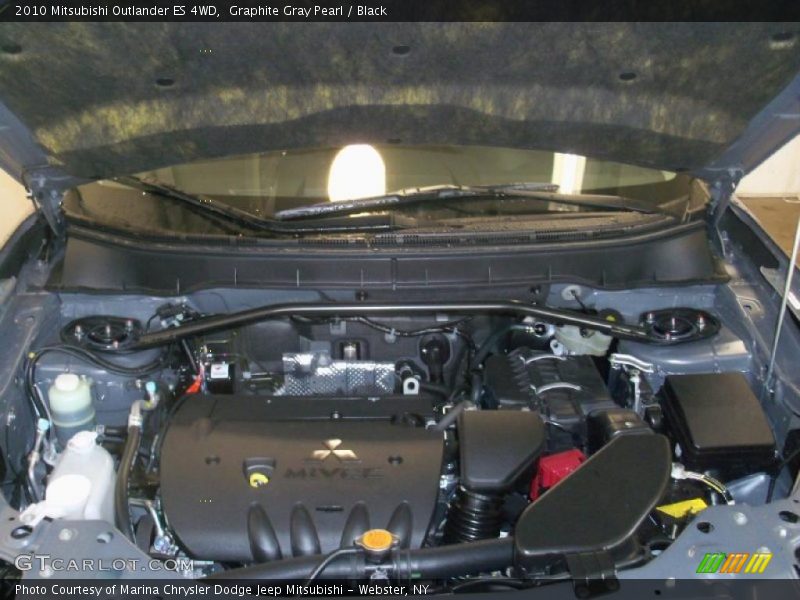 Graphite Gray Pearl / Black 2010 Mitsubishi Outlander ES 4WD