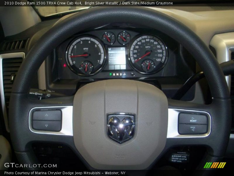 Bright Silver Metallic / Dark Slate/Medium Graystone 2010 Dodge Ram 1500 TRX4 Crew Cab 4x4