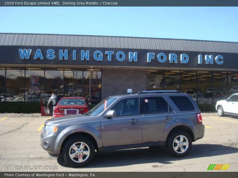 Sterling Grey Metallic / Charcoal 2009 Ford Escape Limited 4WD