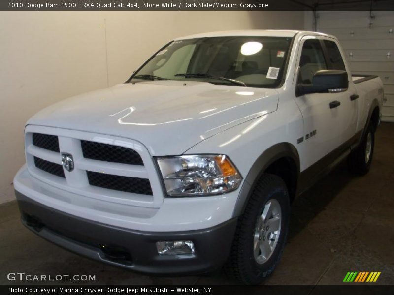 Stone White / Dark Slate/Medium Graystone 2010 Dodge Ram 1500 TRX4 Quad Cab 4x4