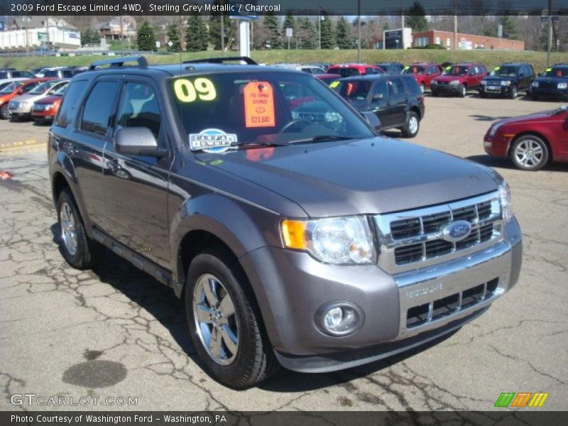 Sterling Grey Metallic / Charcoal 2009 Ford Escape Limited 4WD
