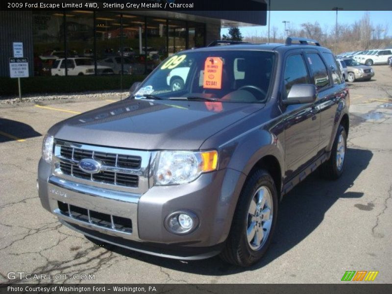 Sterling Grey Metallic / Charcoal 2009 Ford Escape Limited 4WD