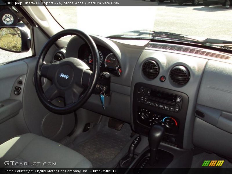 Stone White / Medium Slate Gray 2006 Jeep Liberty CRD Sport 4x4