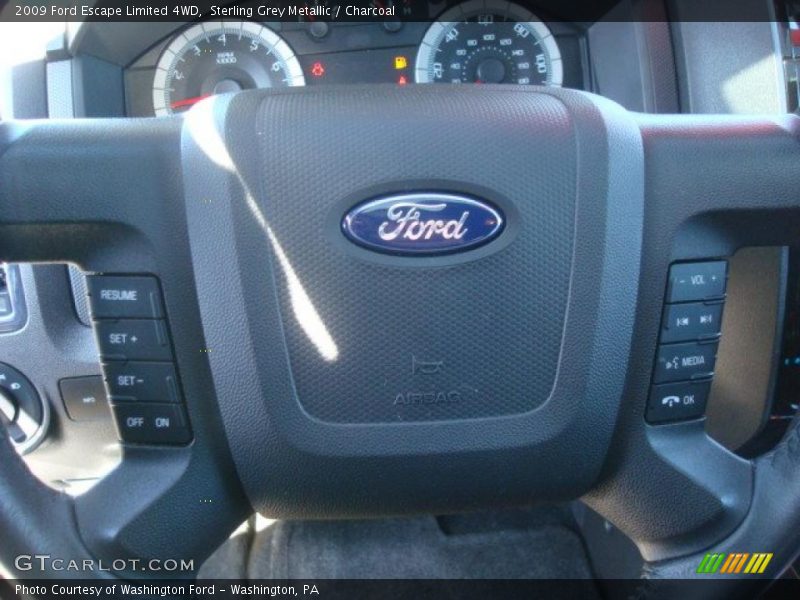 Sterling Grey Metallic / Charcoal 2009 Ford Escape Limited 4WD