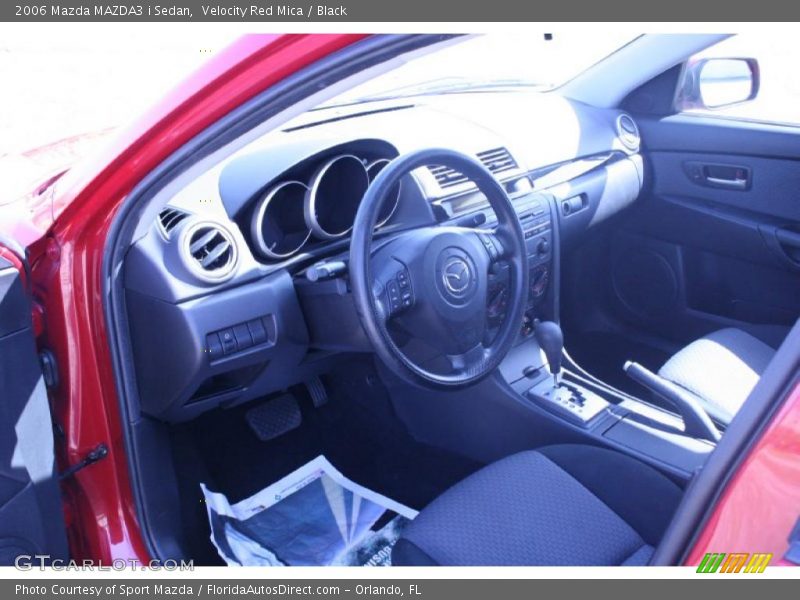 Velocity Red Mica / Black 2006 Mazda MAZDA3 i Sedan