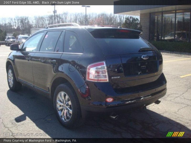 Black / Medium Light Stone 2007 Ford Edge SEL AWD