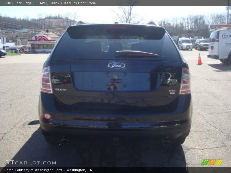 Black / Medium Light Stone 2007 Ford Edge SEL AWD