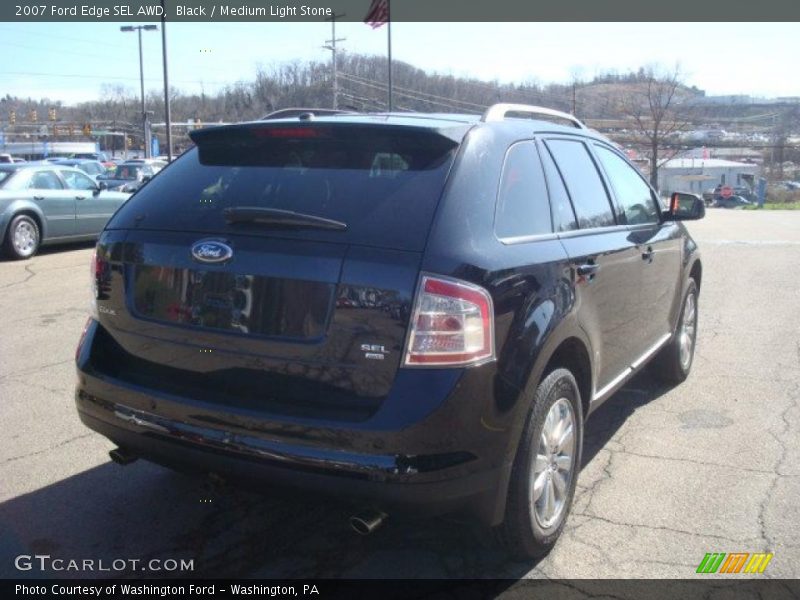 Black / Medium Light Stone 2007 Ford Edge SEL AWD