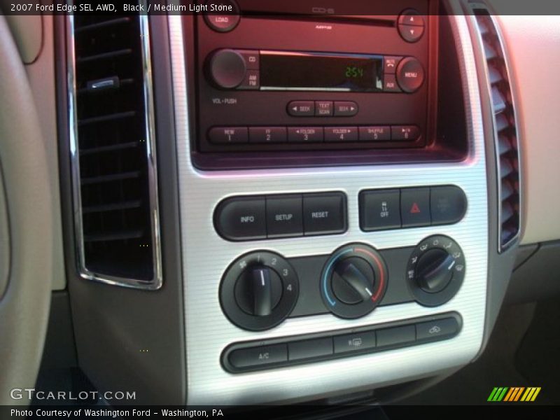 Black / Medium Light Stone 2007 Ford Edge SEL AWD
