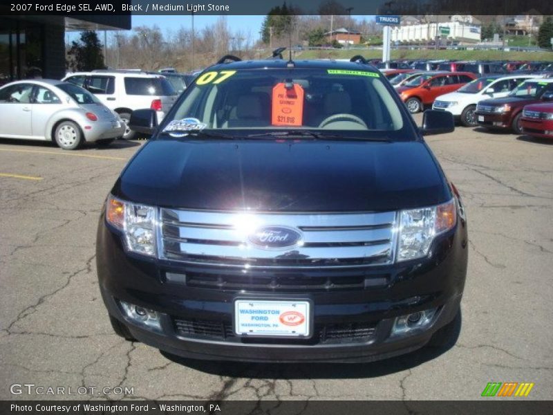 Black / Medium Light Stone 2007 Ford Edge SEL AWD