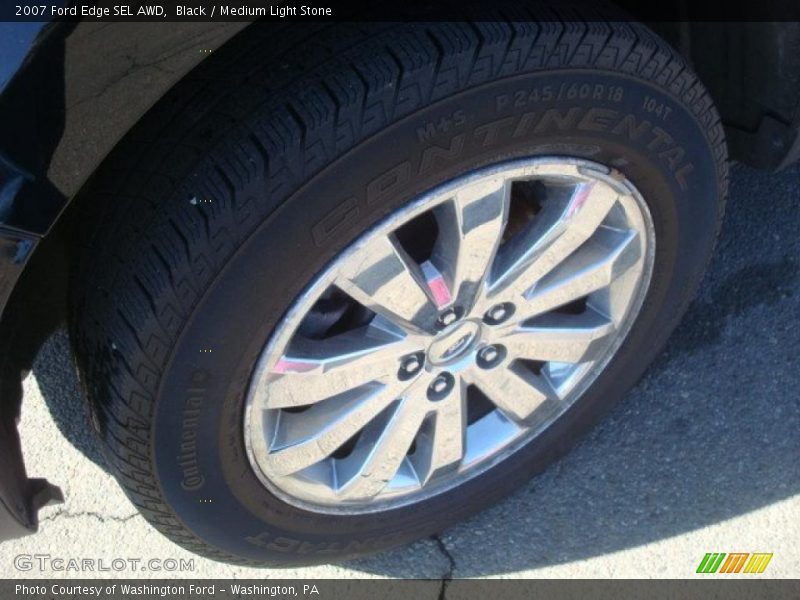 Black / Medium Light Stone 2007 Ford Edge SEL AWD