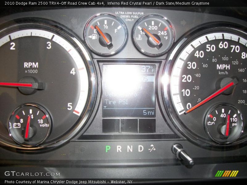 Inferno Red Crystal Pearl / Dark Slate/Medium Graystone 2010 Dodge Ram 2500 TRX4-Off Road Crew Cab 4x4