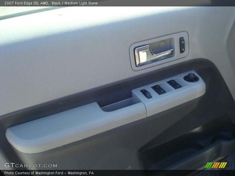 Black / Medium Light Stone 2007 Ford Edge SEL AWD