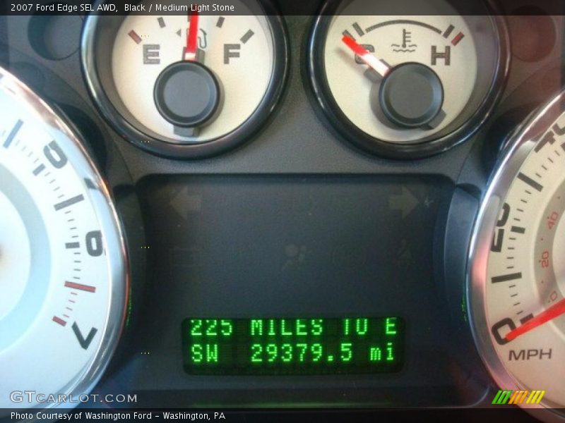 Black / Medium Light Stone 2007 Ford Edge SEL AWD