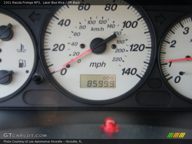 Laser Blue Mica / Off Black 2001 Mazda Protege MP3