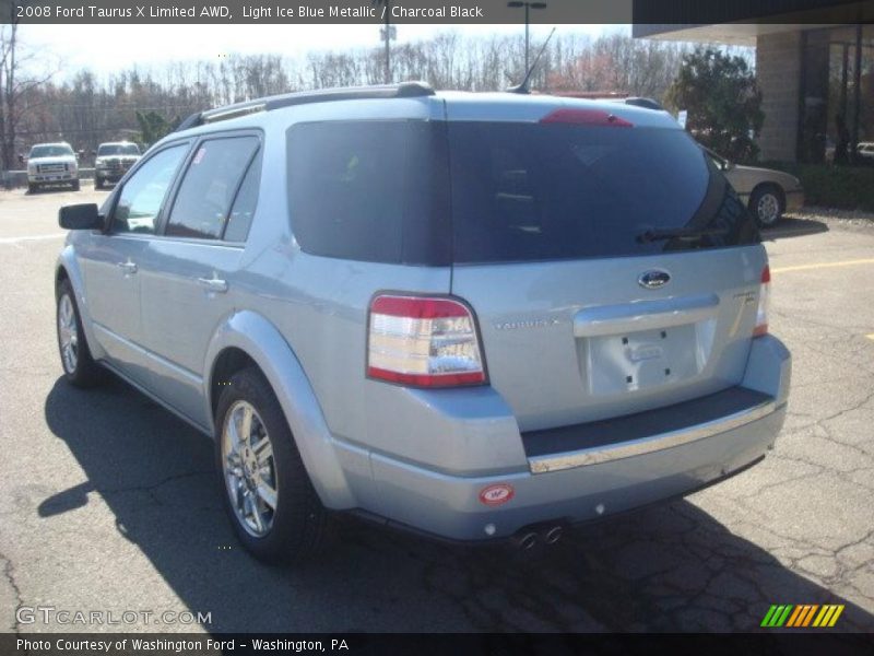Light Ice Blue Metallic / Charcoal Black 2008 Ford Taurus X Limited AWD
