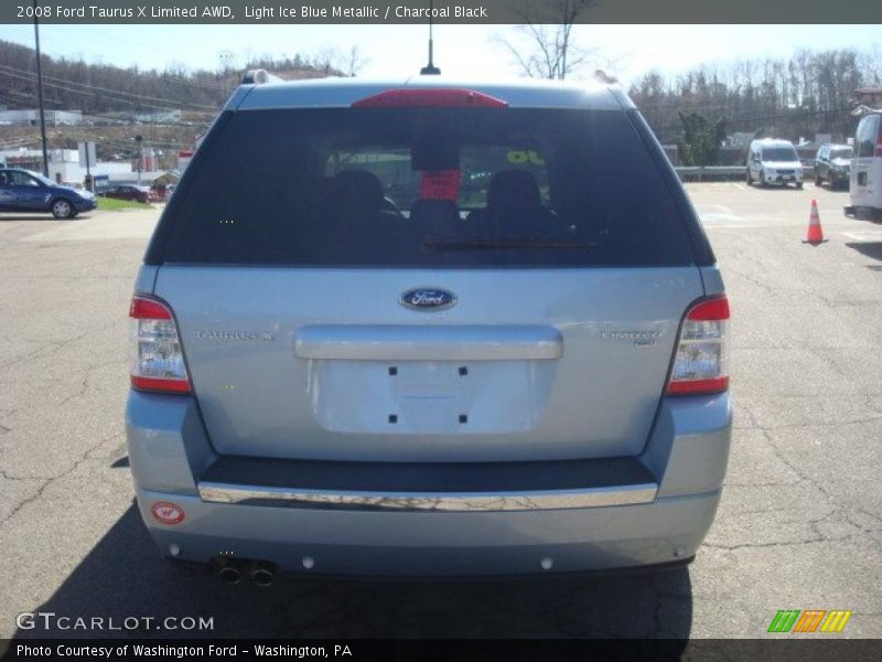 Light Ice Blue Metallic / Charcoal Black 2008 Ford Taurus X Limited AWD