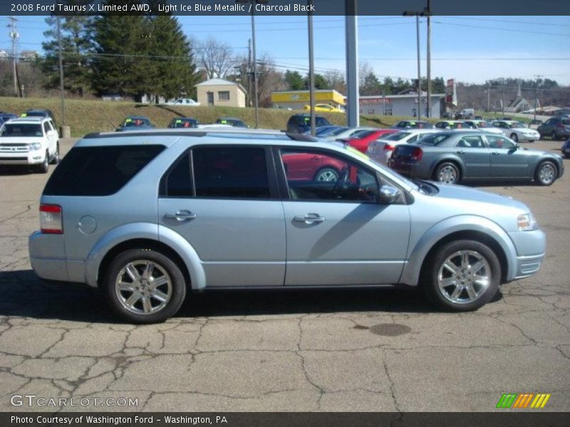 Light Ice Blue Metallic / Charcoal Black 2008 Ford Taurus X Limited AWD
