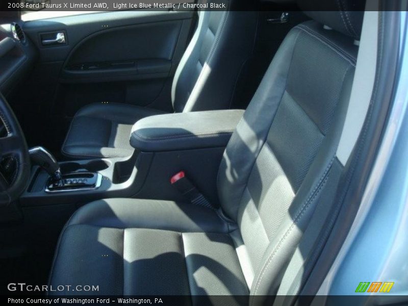 Light Ice Blue Metallic / Charcoal Black 2008 Ford Taurus X Limited AWD
