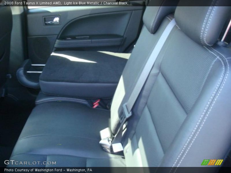Light Ice Blue Metallic / Charcoal Black 2008 Ford Taurus X Limited AWD
